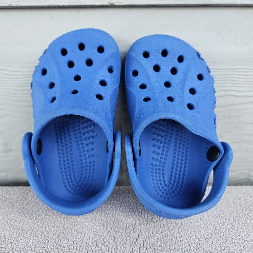 Crocs Baya Clog Toddle SZ 4 5 Slip-On Blue Water Shoes Unisex